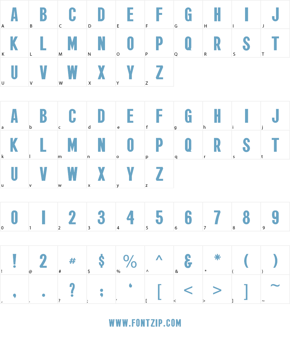 Wagner Zip-Change Font Character